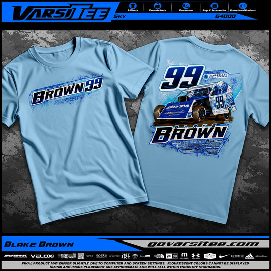 2026 Blake Brown Car Tee SKY BLUE