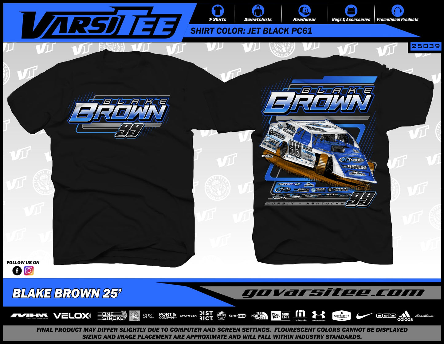 2025 Blake Brown Car Tee BLACK