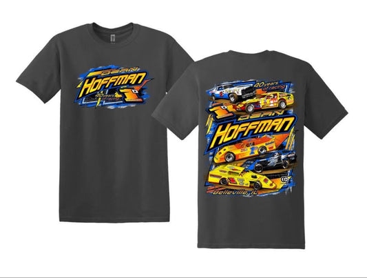 Dean Hoffman Charcoal Retro T-Shirt